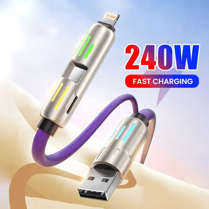4-in-1 Multi USB Charging Cable FREE SHIPPING ALL OVER UAE